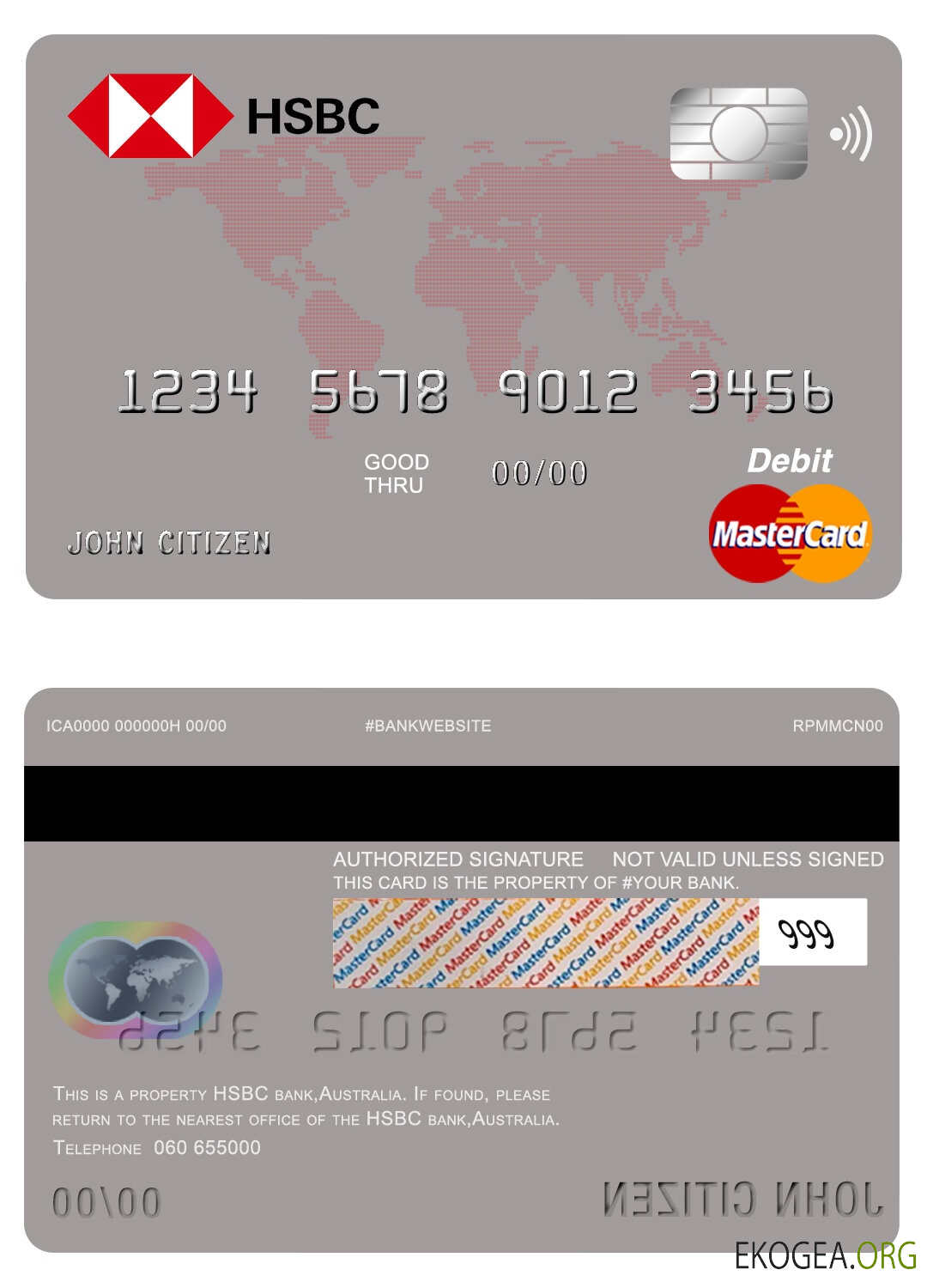 Mastercard de la banque HSBC Australie